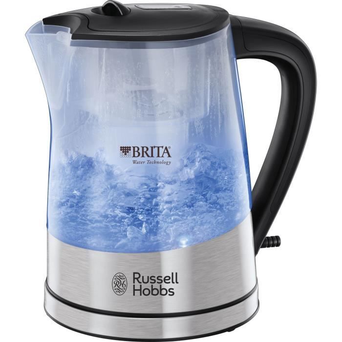 RUSSELL HOBBS 22850 70 BOUILLOIRE EN VERRE FILTRANTE CLARITY CARTOUCHE FILTRE A EAU BRITA MAXTRA INCLUS - vue 2
