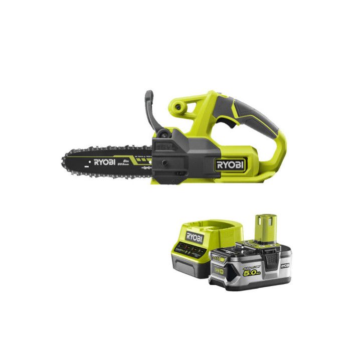Pack RYOBI Tronçonneuse 18V One+ RY18CS20A 0 1 Batterie 5.0Ah 1 Chargeur rapide RC18120 150 - vue 2