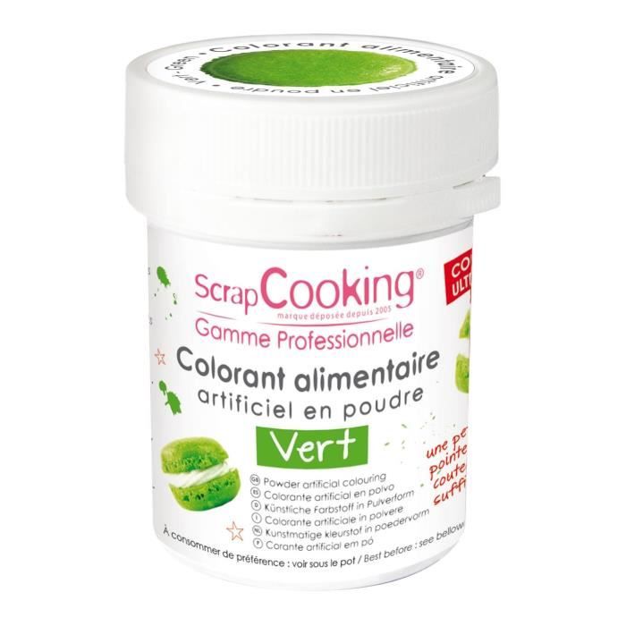 Colorant alimentaire (artificiel) - Vert - Scrapcooking