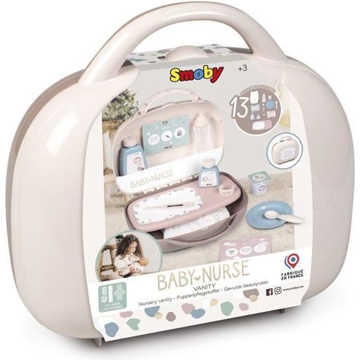 Vanity Baby Nurse - SMOBY - BN VANITY - 13 accessoires inclus - Multicolore - Mixte - Enfant