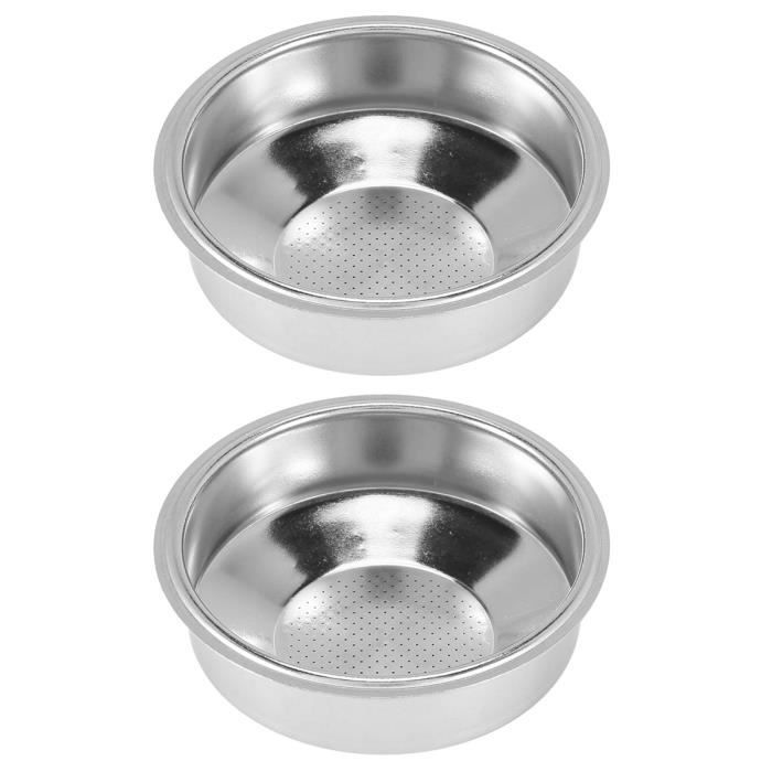 Panier à Filtre En Acier Inoxydable Pour Machine à Café – Double Dose, Réutilisable, Facile à Nettoyer