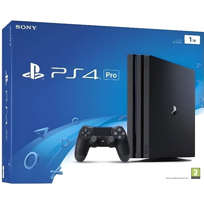 Console PS4 Pro - 1To Noir - Puissance de jeu extr&ecirc;me 