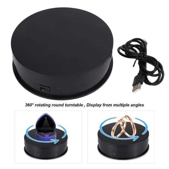 Platine vinyle rotative électrique USB PULUZ 30 cm présentoir