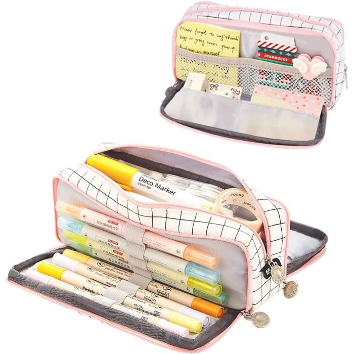 Motif Stylo Crayon Papeterie Kawaii Fournitures École Bureau Étui
