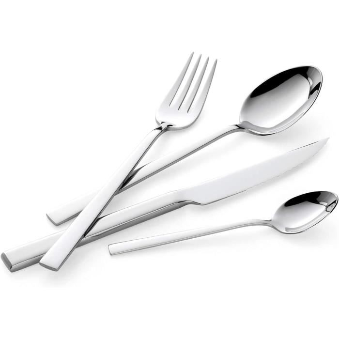 Services de table,Couverts dorés en acier inoxydable 18-10,couteaux dorés,fourchettes,cuillères