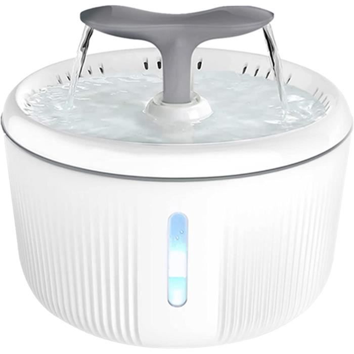 Comparer les prix de PewinGo Fontaine pour Chat Chien, 2L Silencieuse Fontaine à Eau pour Chats avec LED Fenêtre de Niveau d'eau et Filtre à Charbon 41