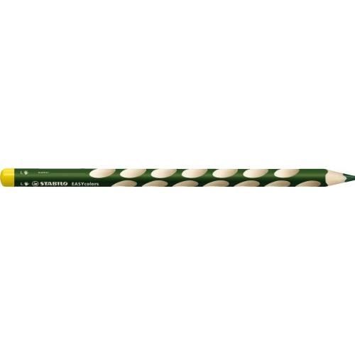 STABILO Crayons Graphites Ergonomiques EASYgraph HB Lot De 6 - Version Gaucher Vert Pastel
