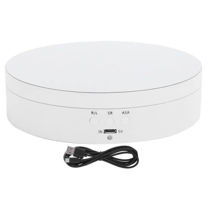 Présentoir Rotatif électrique Avec Télécommande - 2 Plateaux (15 & 22.1 Cm), 3 Vitesses, 10 Kg Max, Pour Photos/vidéos Produits - 12