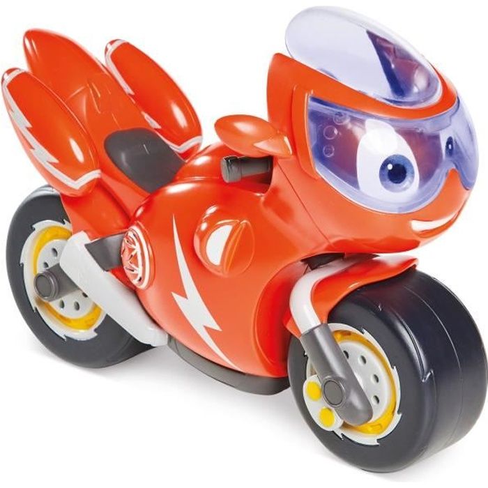 Moto Ricky Zoom Sons et Lumières - TOMY - Roues Mobiles et Visière de Secours