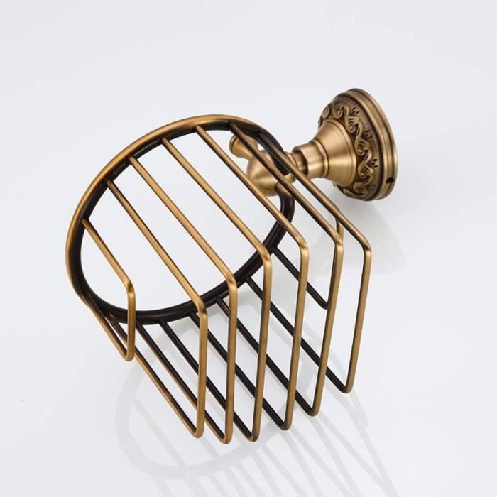 Porte-Rouleaux De Papier Toilette Mural En Acier Bronze Rosa
