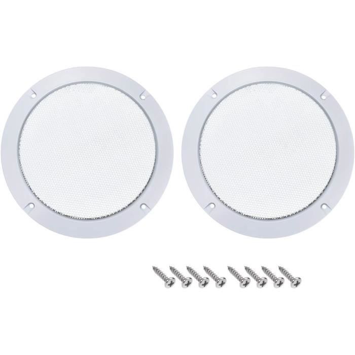X AUTOHAUX 2pcs Grille Haut-Parleur 6.5" Bleue - Protection Subwoofer Voiture Avec Maille Métallique