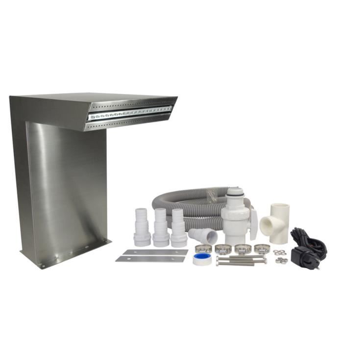Ubbink Cascade LED Straight Argenté 7504636