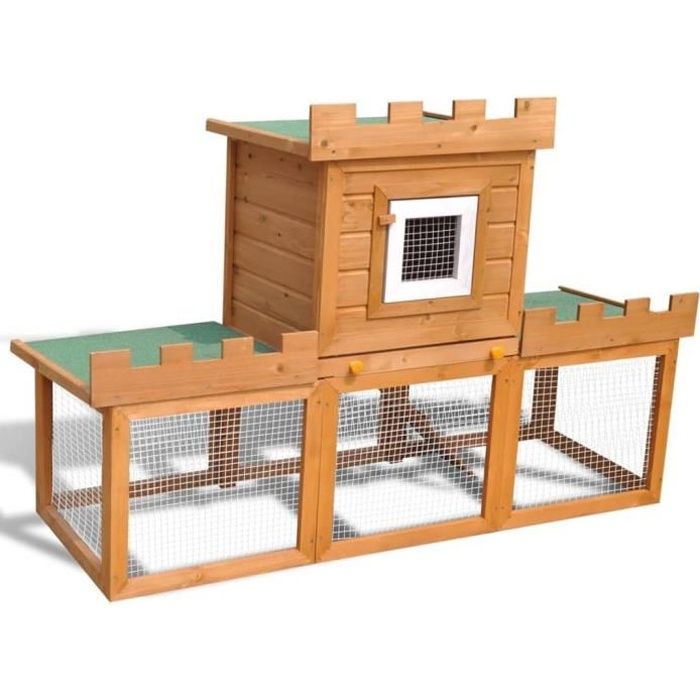 Meilleurs prix pour "Animail'Cage Extérieur lapins Moderne - Clapier large avec 1 seule maison 20Kg, FR2023