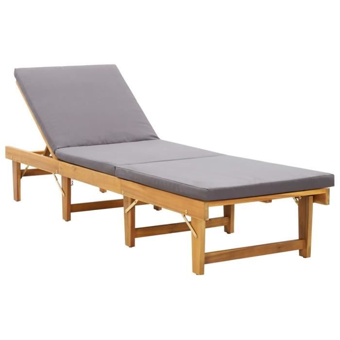 vidaXL Chaise Longue Pliante - vue 6