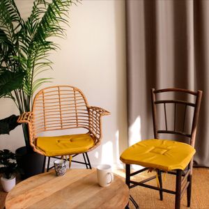 Galette De Chaise à Rabats ED ENJOY HOME 40x40 Cm Rouge - 100% Polyester OEKO-TEX