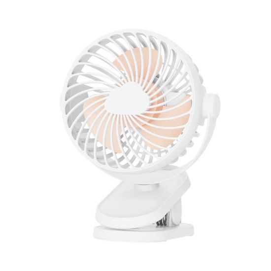 Ventilateur USB Silencieux 3 Vitesses Avec Oscillation - Ventilateur De Table Portable Blanc
