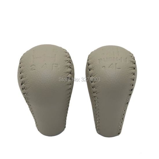 Pommeau De Levier De Vitesse En Cuir 6 Vitesses Pour Nissan Navara D40 Et Frontier 2005-2015 - Poignée Ergonomique Remplacement Direct