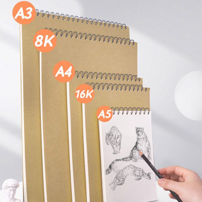 Petit Carnet Faccito 50 Pcs Mini Carnets De Poche Kraft En Vrac Cahier De Croquis Kraft Petit Bloc-Notes Kraftpapier Pour Écriture Journal École Fête, 10,4 X 10,6 Cm (Couleur Fraîche, Page Carnet