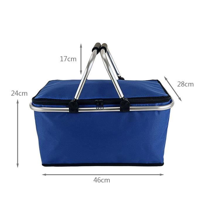 Sac isotherme de 26l, panier de pique-nique isothe... – Grandado