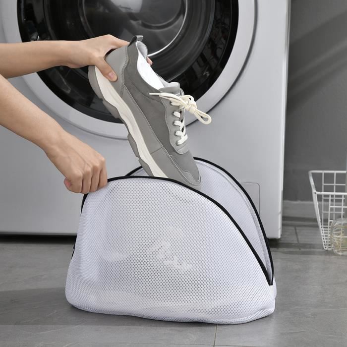 42x24x24cm - Gris - Filet à linge pour Machine à laver, sac à chaussures,  sac à linge, sac à linge avec ferme