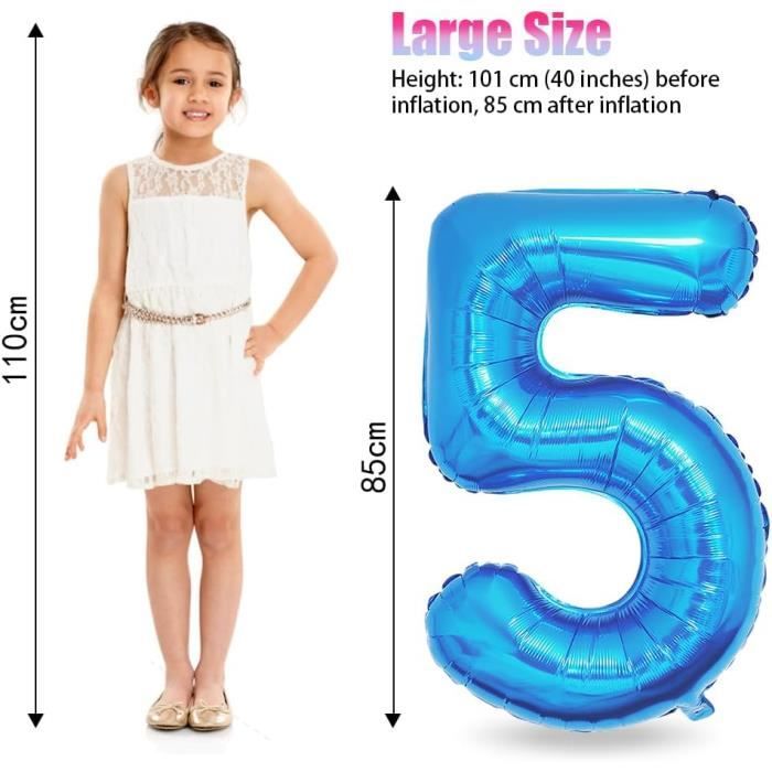 Ballon Chiffre 101 Cm Smlpuame – 0 à 100 – Or Ou Arc-en-ciel – Anniversaire, Mariage, Déco Fête – Aluminium – Autocollant Mur Inclus