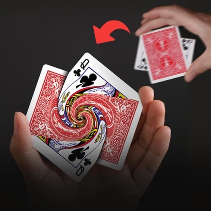 Illusion Cartes à Jouer Connectées Tour De Magie Vortex - Carte à Jouer