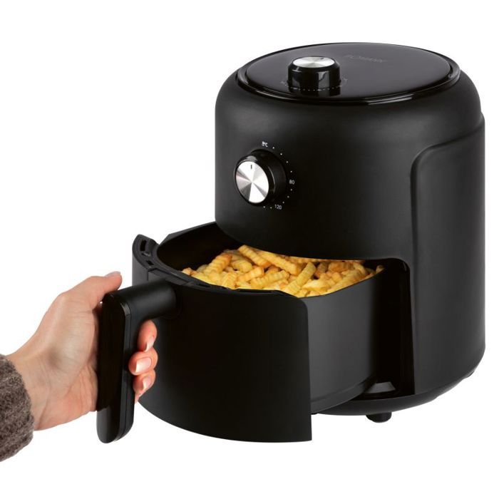 Bomann® Heteluchtfriteuse voor een olievrije en vetvrije bereiding | Airfryer 3,6 l | Heteluchtfriteuse met traploos instelbare thermostaat (80 °C - 200 ° C) en timer | 1350W| NL 6057 H CB