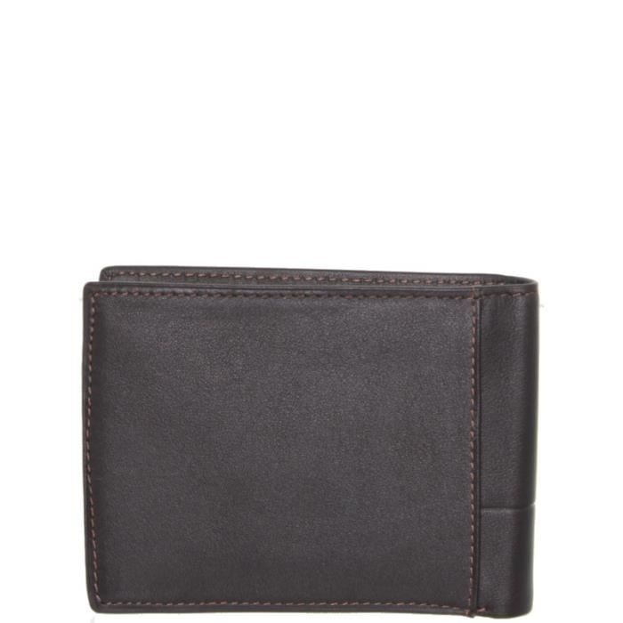 Portefeuille Chabrand Rome 2 en cuir ref cha36157 marron Marron