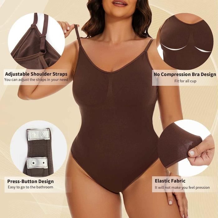 Body Gainant Femme Ventre Plat - Lingerie Sculptante Invisible Sous Les Vêtements