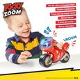 Moto Ricky Zoom Sons et Lumières - TOMY - Roues Mobiles et Visière de Secours-2