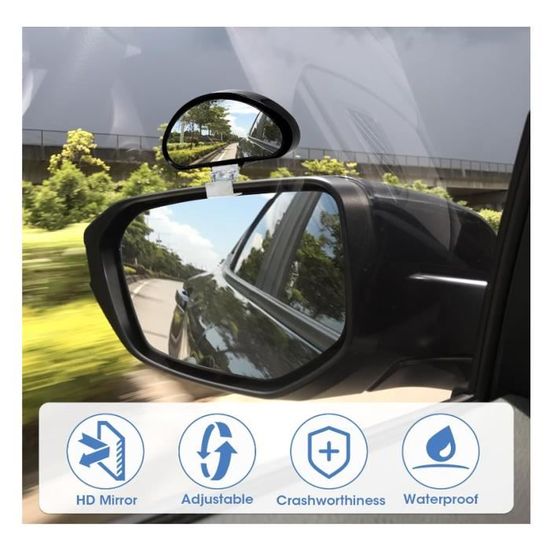 MOIKOTLR Rétroviseurs D'angle Mort Pour Peugeot 3008 / 5008 GT Line 2016-2024 - 2 Pièces, Rotation 360° - 9