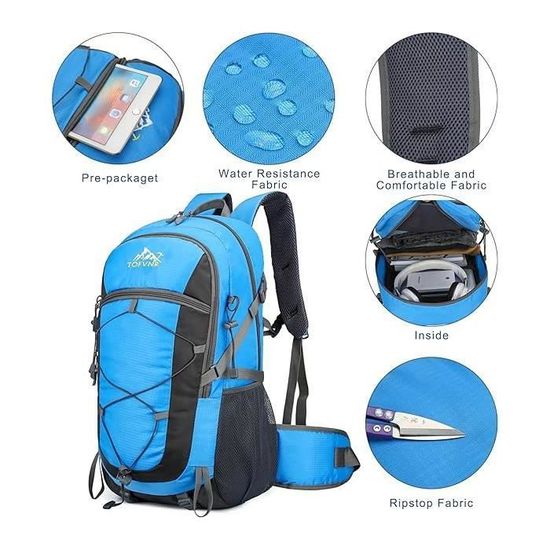 Sac à Dos Pliable De 15 L - Léger - Pour Femme Et Homme - Petit Sac D'école Résistant à L'eau - Pour Sports De Plein Air, Voyage, Marche, Camping, Randonnée, Vert