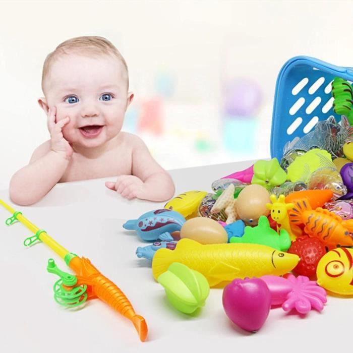 Jouet de Bain 8 Pièces - Baby Bath Toys Jeu de Pêche Jouets éducatifs bébé  pour Baignoire Piscine - Cdiscount Puériculture & Eveil bébé