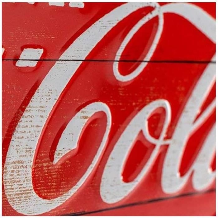 Plaque Vintage CocaCola Logo Red Idée de Cadeau pour Les Fans de