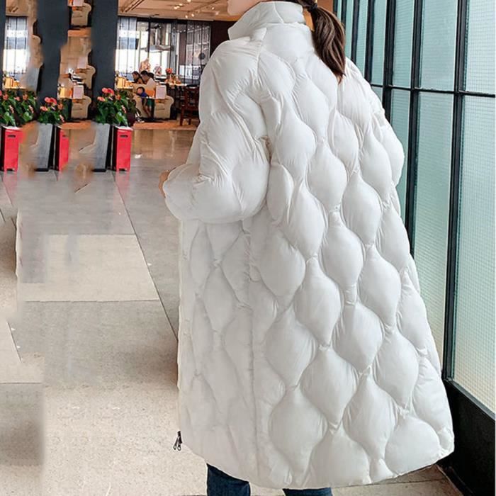 Femmes Doudoune Longue Brillante Doudoune Legere Matelassee Doudoune de Rembourrage en Coton Doudoune d hiver Chaud Doudoune blanche Blanche Cdiscount Pret a Porter