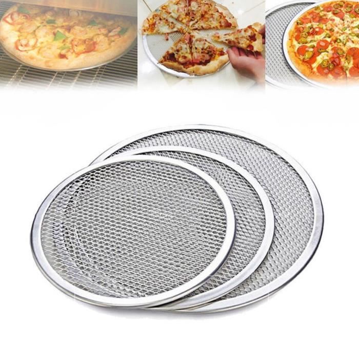 Plaques antiadhésives pour four à Pizza 6/7/8 pouces, plaque de cuisson  ronde en acier au carbone, cuisson en profondeur pour outil de cuisson pour  friteuse à air - AliExpress