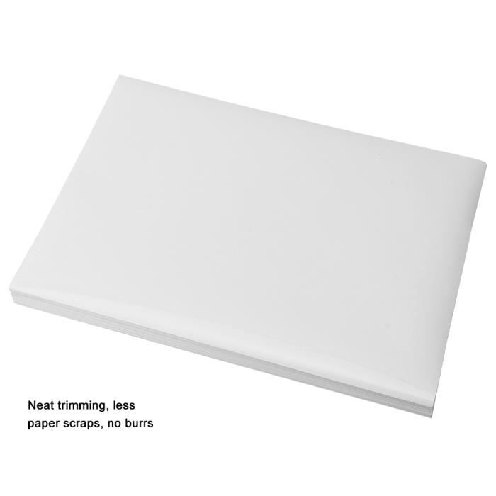 10/20/30/40/50/100 feuilles de papier autocollant en vinyle imprimable A4  blanc brillant