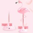 1200mA Flamingo Style Nordique Lampe de Table de Chevet Luminosité Réglable Lampe de Lecture Bureau Chambre Salon-Rose-3
