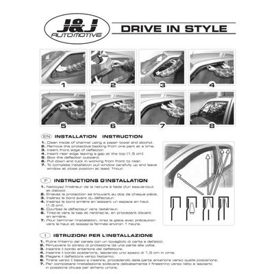 Transporter T5 J&J AUTOMOTIVE | Heko Deflecteurs D'air Déflecteurs