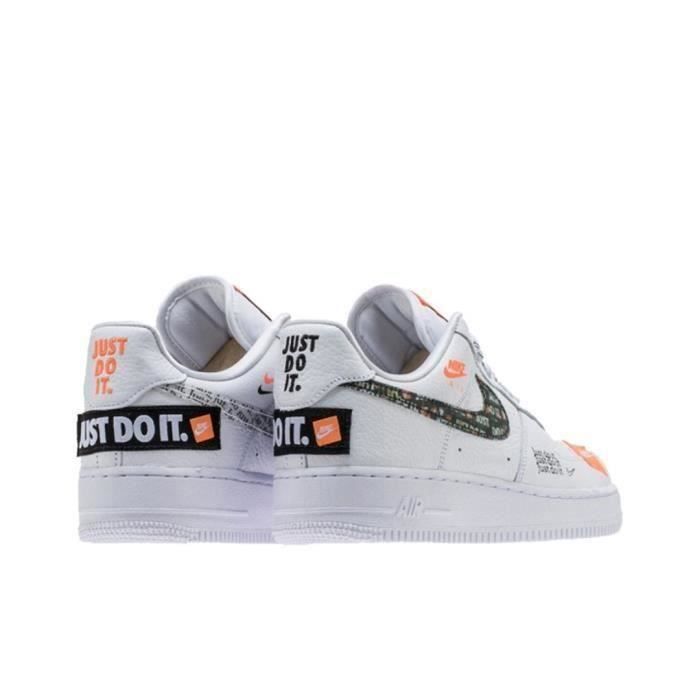 BASKET Nike Air Force 1 Just Do It pack Blanc Lacets Cuir Couleurs multiples Cdiscount Chaussures