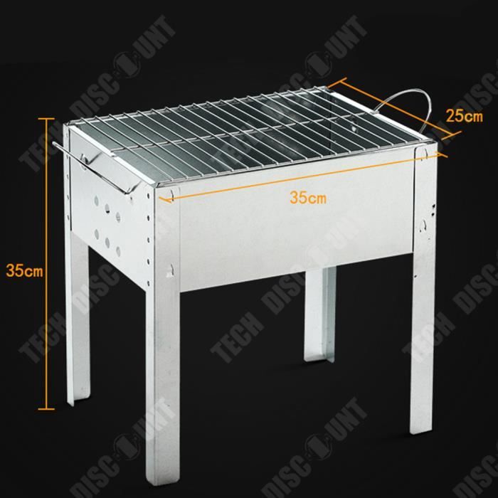 Barbecue De Table Au Charbon De Bois Tissting - Portable Et Sans Fumée Pour Camping