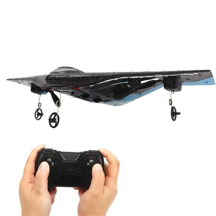 VINGVO Avion télécommandé 2.4GHz RC avion EPP mousse argent Distance de contrôle haute vitesse
