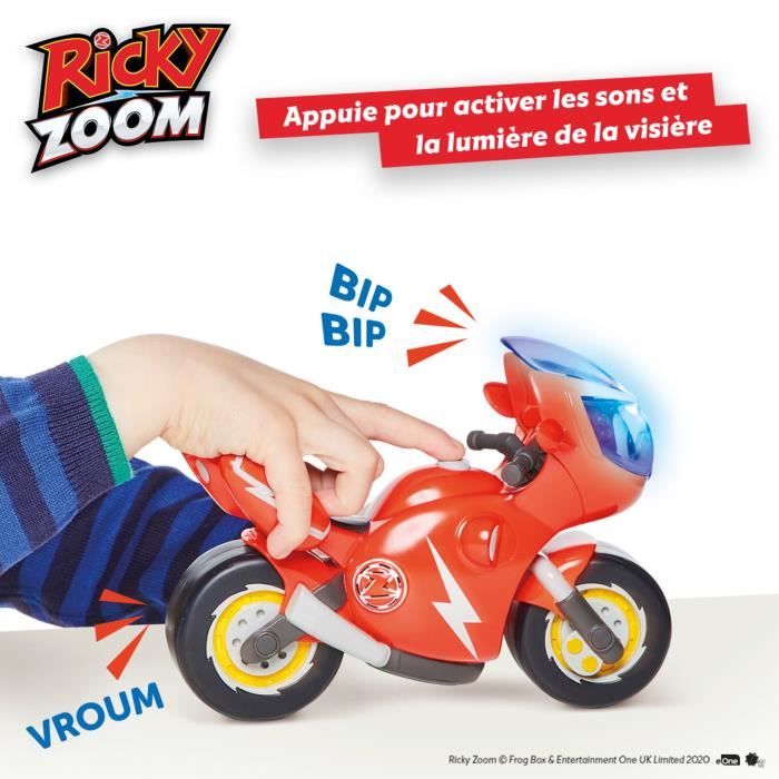 Moto Ricky Zoom Sons et Lumières - TOMY - Roues Mobiles et Visière