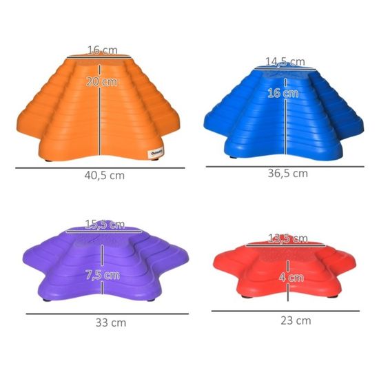 Pierres de marche d'équilibre pour enfants Pod d'équilibre pour adultes et enfants - Style hérisson demi-dôme - Parcours d'obstacles pour la maternelle - 8 pièces (couleur : style 2