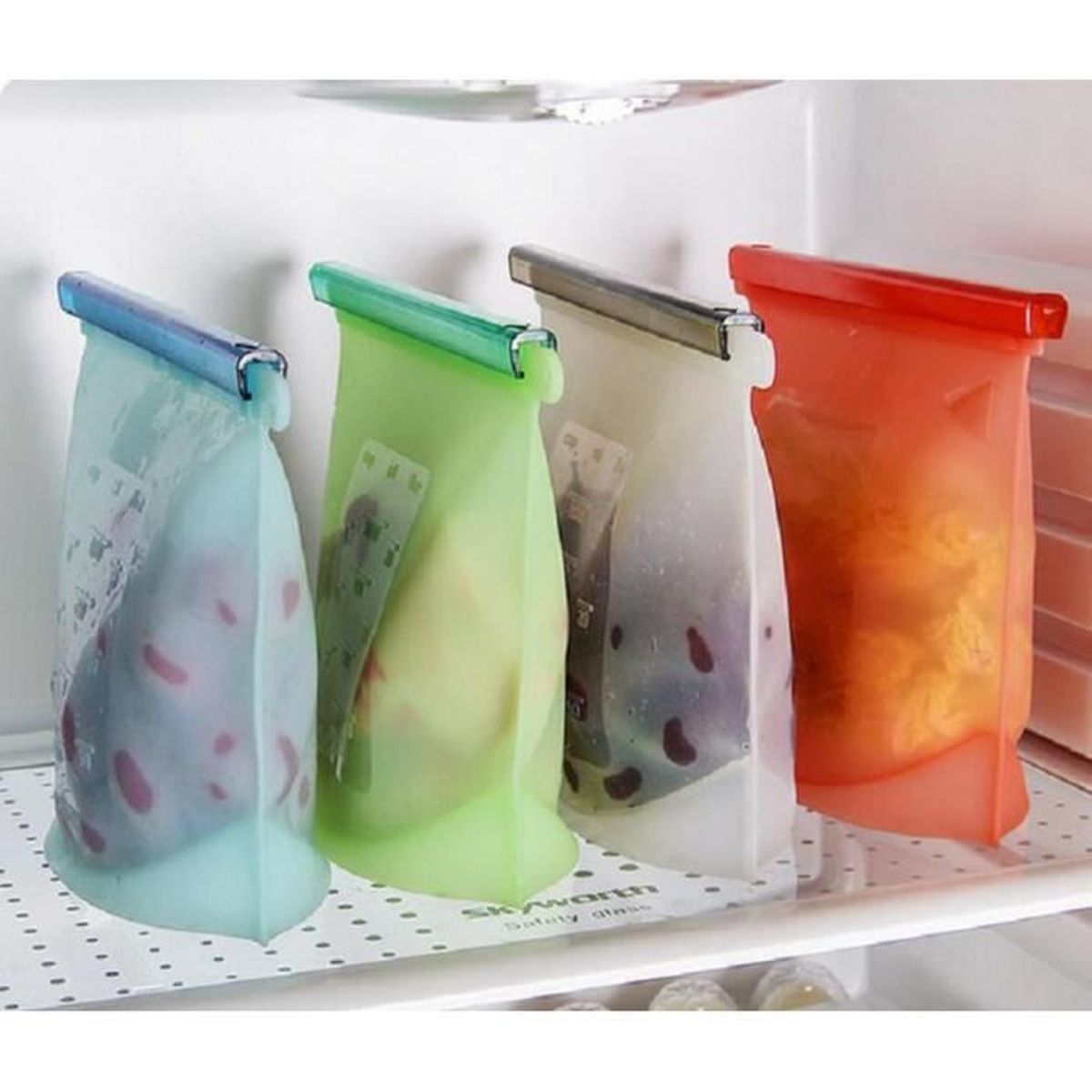 Sachet en silicone pour conservation et cuisson