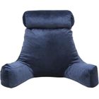 Coussin de lecture Velours - 65x80 cm Bananair Bleu nuit
