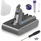 Bsioff 21.6V 4.0Ah Batterie de Remplacement pour Dyson V6 DC62 DC58 DC59 DC61 DC72 DC74 SV03 SV05 SV06 SV07 SV09 avec Filtréries