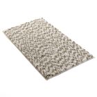 DOUCEUR D INTÉRIEUR Tapis de Bain en microfibre tricolore Ecru 45x75 cm