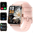 IOWODO Montre Connectée Femme avec Appel Bluetooth,1.85" Smartwatch Moniteur de SpO2 Fréquence Cardiaque Sommeil 100 Sport pour Android