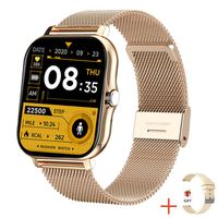 Montre Connectée Homme Femme Bluetooth Appel Multifonction Sport Cardiofrequencemètre IP68 Étanche Smartwatch pour Android iOS